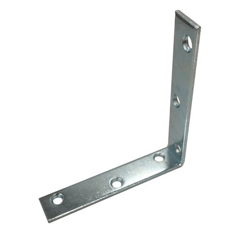 Prime-Line Corner Bracket, 5 in., Steel Construction, Zinc-Plated, L-Angle (1 Pair) MP11345-2